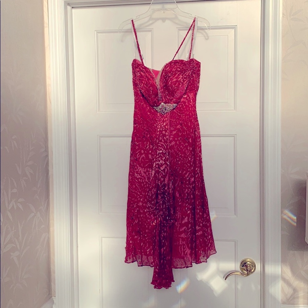 Pink cocktail dress